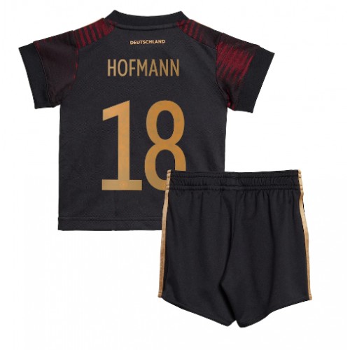 Fotballdrakt Barn Tyskland Jonas Hofmann #18 Bortedraktsett VM 2022 Kortermet (+ Korte bukser)